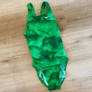 Nike one piece green swimsuit